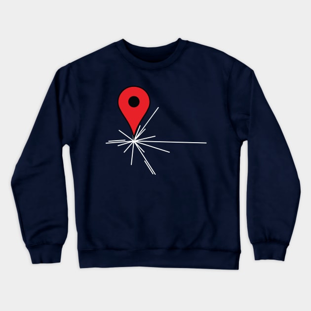 We Are Here (Pinned) Crewneck Sweatshirt by stuartwitts